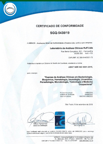 Certificado ISO 2019