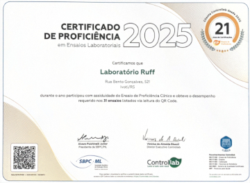 Certificado de Proficiência 2025